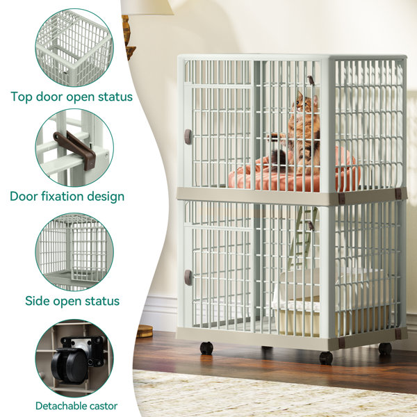 YITAHOME 2 Tier Outdoor Portable Cat Cage Wayfair